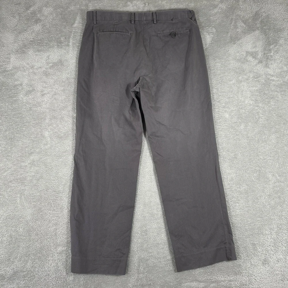 Banana Republic Chino Pants Mens 35x30 Gray Modern Fit Cotton Casual Trousers